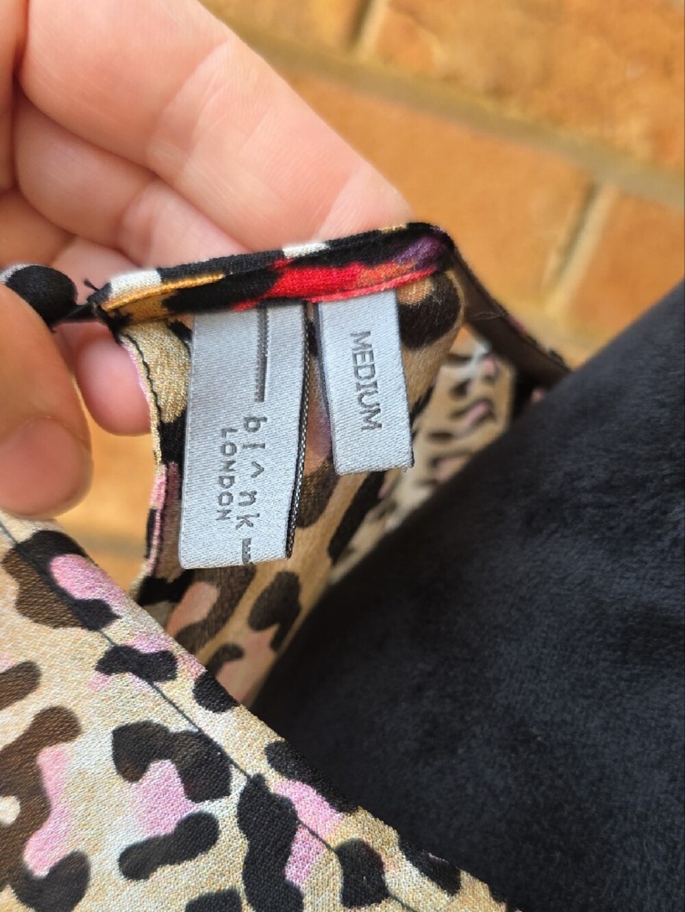 Anthropologie Mixed Leopard-Print Balloon Sleeve Blouse Size M - Picture 6 of 10